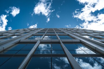 Wall Mural - Low angle shot of a tall building