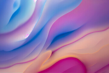 Wall Mural - abstract gradient background with waves, Generative AI Illustration