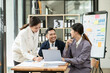 © aekachai - Asia business meeting   consultations of business people in the company's meeting room.