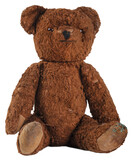 Fototapeta Krajobraz - old teddy bear toy