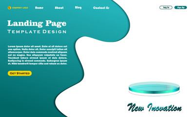 Website template design. Vector illustration concept of web page design for website development.