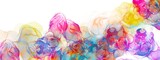 Fototapeta  - Dreamy wavy alcohol ink background with colored mix texture, hand drawn art made with watercolor paint, luxury wallpaper for print
