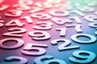 Mathematics abstract background made with solid numbers