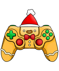 Wall Mural - GingerBread Game Controller Christmas