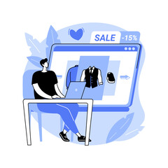 Poster - E-commerce platform isolated cartoon vector illustrations.