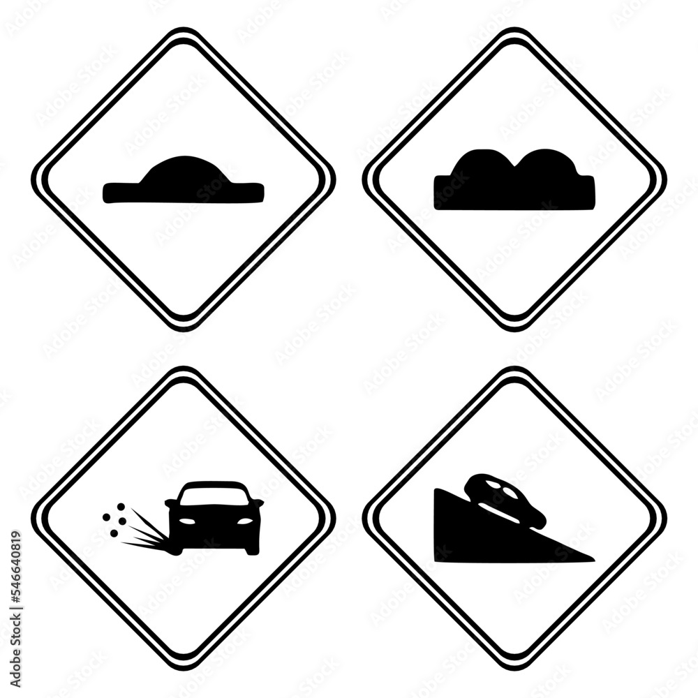 Traffic Signs Illustration Traffic Signs Design Isolated Symbol