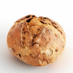 Canvas Print - Realistic 3d loaf of bread isolated on a vertical white background.