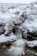 Small waterfall in the snow