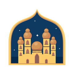 Wall Mural - golden muslim culture mosque