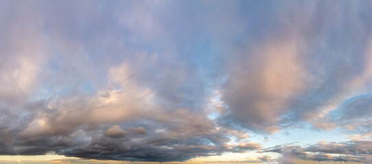 Wall Mural - fantastic clouds at sunrise