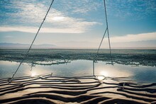 Abandoned Swing In The Water At Bombay Beach, Salton Sea, California