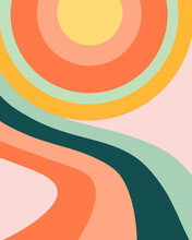 Colorful Abstract Spiral Pattern