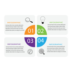 Wall Mural - swot diagram with 4 rectangular elements. comparison chart, analysis of advantages and disadvantages
