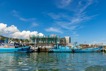 Canvas Print - Fishing harbor bay in Yilan of Taiwan