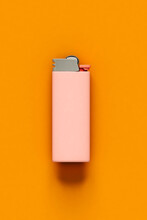 Pastel Pink Lighter Seen From Above