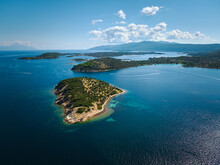An Aerial View Of A Greek Island