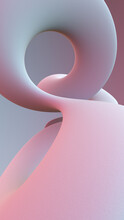 Abstract Composition Of Soft Smart Shapes.