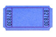 Blank plain blue ticket stub one flat isolated transparent background photo PNG file