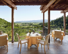 Outdoor Restaurant With View Of Napa Valley