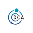 © designhill - DCA letter logo design on  white background. DCA creative initials letter logo concept. DCA letter design.