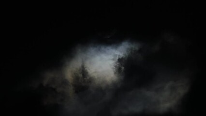 Wall Mural - Full moon over the cloud