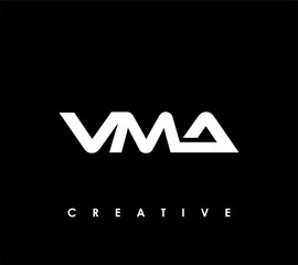 VMA Letter Initial Logo Design Template Vector Illustration