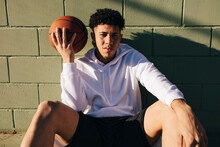 Portrait Of A Basketball Player