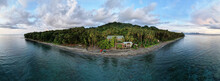 Savo, Solomon Islands Pacific Ocean, Subtropical Jungle Village Aerial