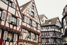 Alsace Region Decorated For Christmas