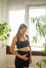 Pregnant Woman At Home
