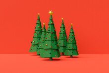 Green Christmas Trees