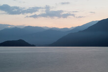 Lake Como In Italy At Twilight