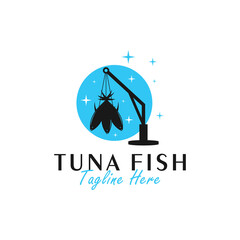 Sticker - tuna fish vector illustration logo design