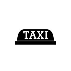 Poster - Taxi car roof sign. Taxi sign for car icon isolated on white background