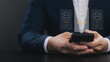 © Thapana_Studio - User give rating to service experience on online application, Customer review satisfaction feedback survey concept, Customer can evaluate quality of service leading to reputation ranking of business.
