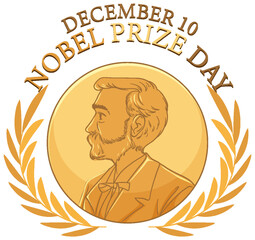 Wall Mural - nobel prize day banner design
