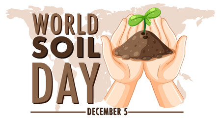 Wall Mural - World Soil Day Banner Design