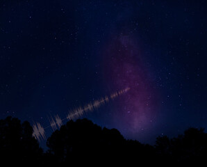 Wall Mural - Faint signal coming from the Milky Way