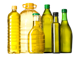 Wall Mural - Olive oil bottles.