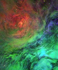 Wall Mural - abstract background with swirling space