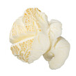 Single popcorn seed, macro shot isolated on transparent background as png clipart