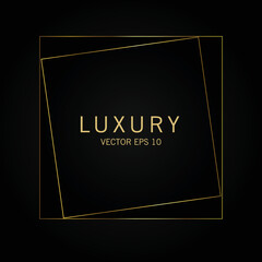 Wall Mural - Luxury gold badges and labels premium quality product. vector illustration