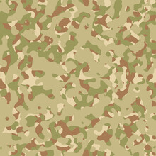 Army Camouflage Vector Seamless Pattern. Texture Military Camouflage Repeats Seamless Army Design. Vector Background