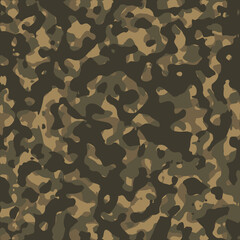 Wall Mural - Army camouflage vector seamless pattern. Texture military camouflage repeats seamless army Design. Vector background