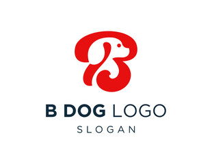 Logo design about Dog on a white background. created using the CorelDraw application.