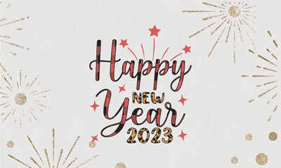 Wall Mural - - Happy New Year 2023 SVG Design, New Years SVG, New Years SVG File, New Years Shirt SVG, New Years mug SVG, happy new year sublimation, Retro New Year Svg,