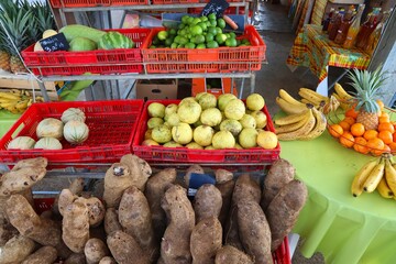 Poster - Guadeloupe fruit and vegetables local market