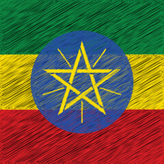 Wall Mural - 28 May Ethiopia National Day Flag Design