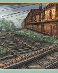 Wall Mural - Railroad