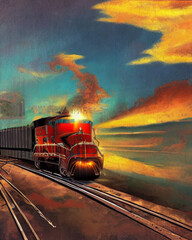 Wall Mural - Railroad